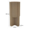 Porta Vaso Da Esterno Moai cm ø 39x80,5 (apertura cm ø 30)