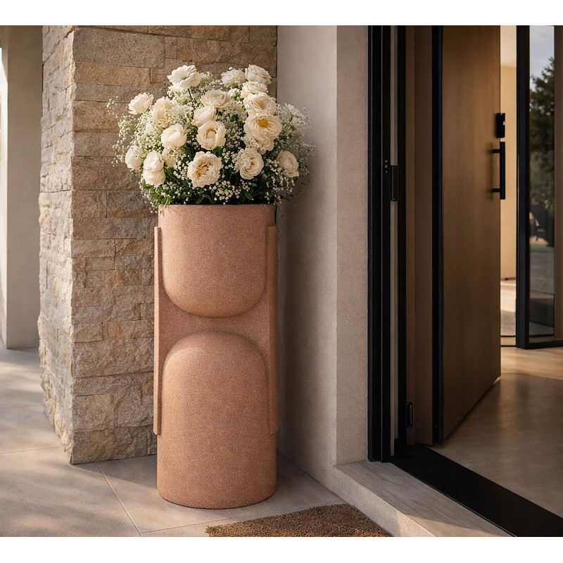 Porta Vaso Da Esterno Nui cm 38x36x91 (apertura cm ø 29)