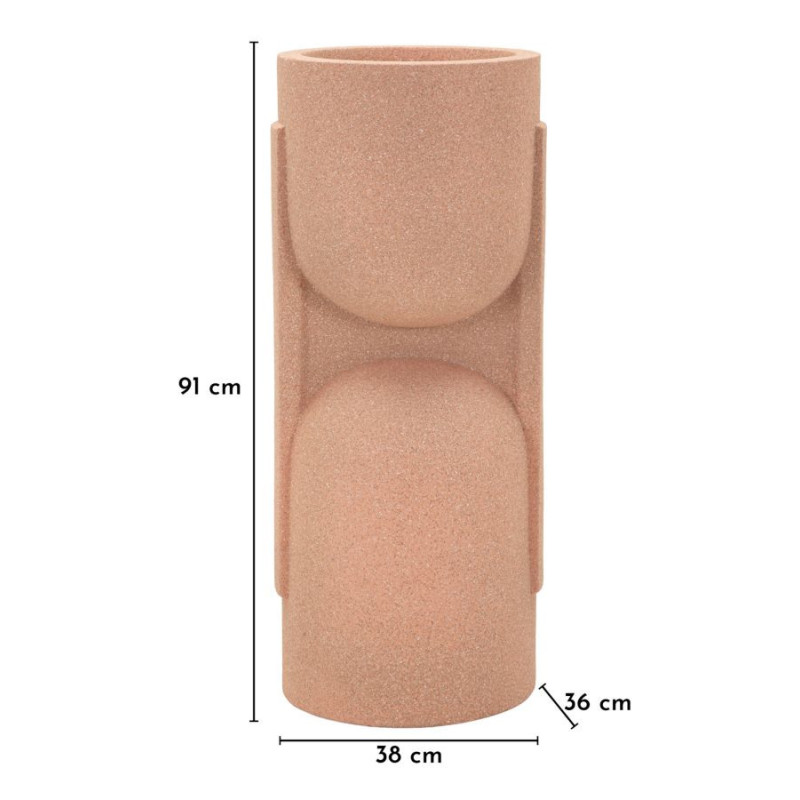 Porta Vaso Da Esterno Nui cm 38x36x91 (apertura cm ø 29)