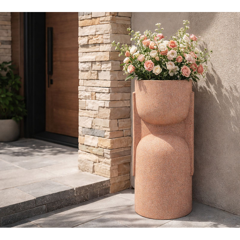 Porta Vaso Da Esterno Nui cm 36x34x70,5 (apertura cm ø 27)
