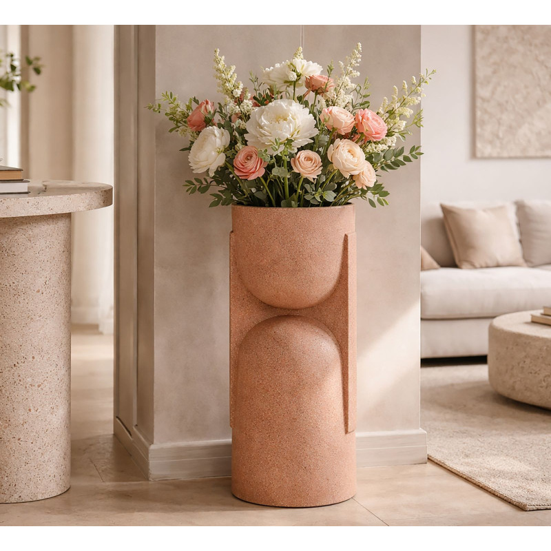 Porta Vaso Da Esterno Nui cm 36x34x70,5 (apertura cm ø 27)