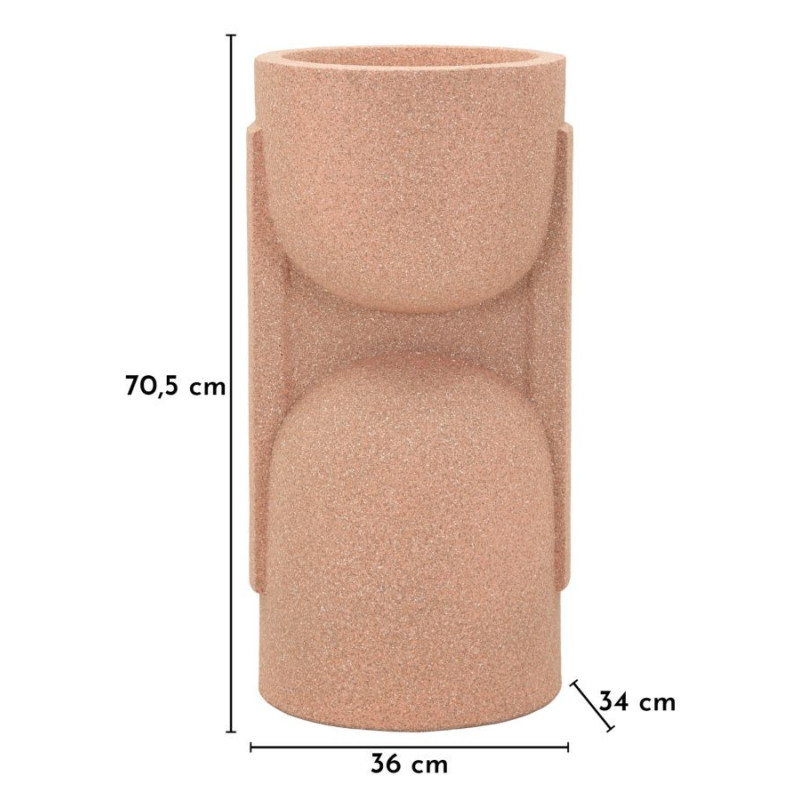 Porta Vaso Da Esterno Nui cm 36x34x70,5 (apertura cm ø 27)