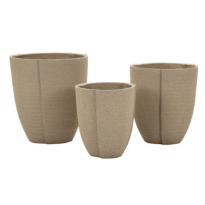 Cachepot Da Esterno Peru' Tris cm ø 43x47-36x41,5-30,5x34,5 (aper. Cmø27-33-39)