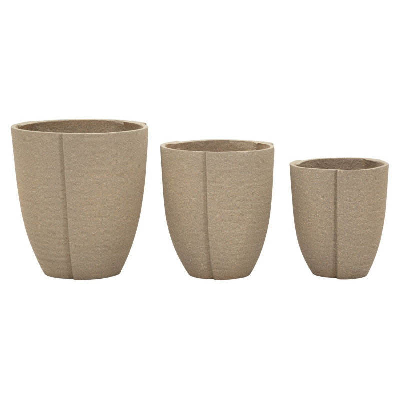 Cachepot Da Esterno Peru' Tris cm ø 43x47-36x41,5-30,5x34,5 (aper. Cmø27-33-39)