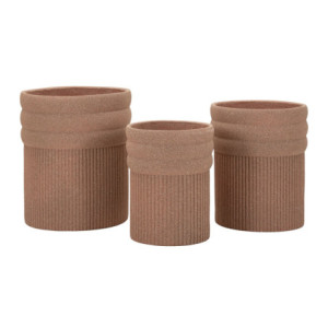 Cachepot Da Esterno Colombia Tris cm ø 41,5x50-36x45-30,5x39,5(aper.cmø27-32-37)