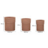 Cachepot Da Esterno Colombia Tris cm ø 41,5x50-36x45-30,5x39,5(aper.cmø27-32-37)