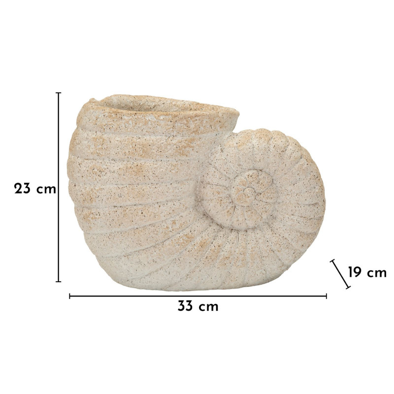 Vaso Shell Sand -a- cm 33x19x23 (apertura cm ø 13)