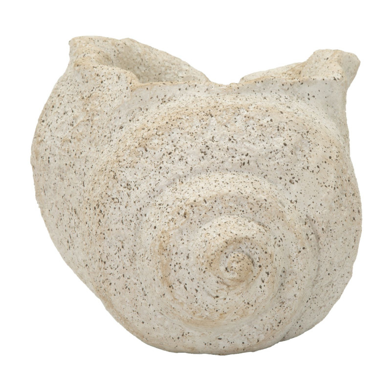 Vaso Shell Sand -b- cm 35x23x18 (apertura cm ø 17x14)
