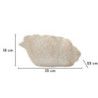 Vaso Shell Sand -b- cm 35x23x18 (apertura cm ø 17x14)