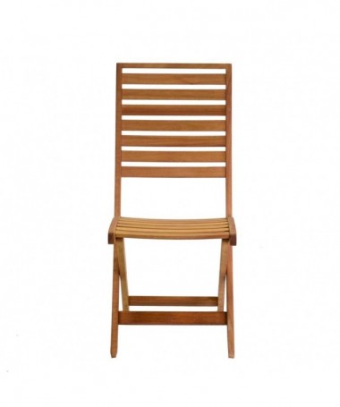 Zoom Set 2 sedie pieghevoli in legno modello Nanchino con cuscino