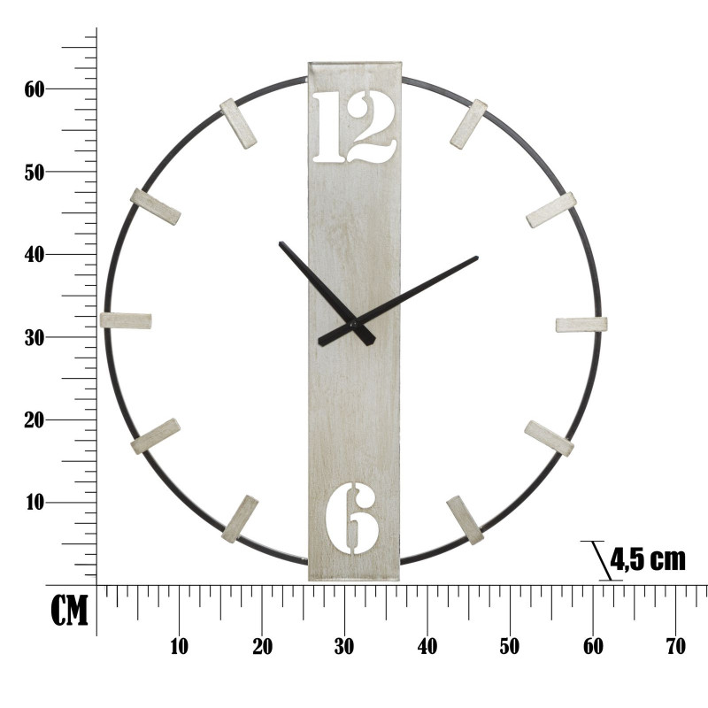 Orologio Da Muro Silvery cm 61x4,5x63
