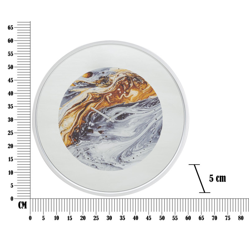 Orologio Da Muro Mirror Grey cm ø 60x5