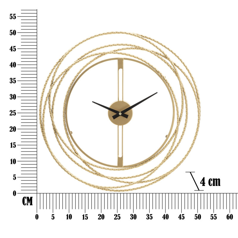 Orologio Da Muro Gold Strips cm ø 50x4
