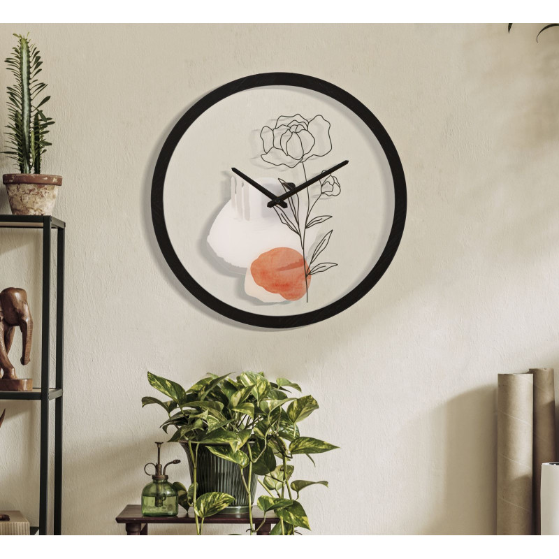 Orologio Da Muro Flower -a- cm ø 40x3,5