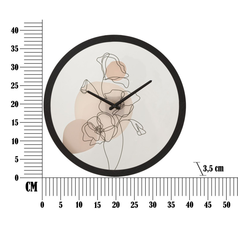 Orologio Da Muro Flower -b- cm ø 40x3,5