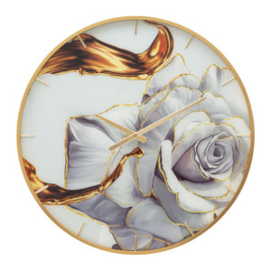 Orologio Glassortiti Rose cm ø 60x5