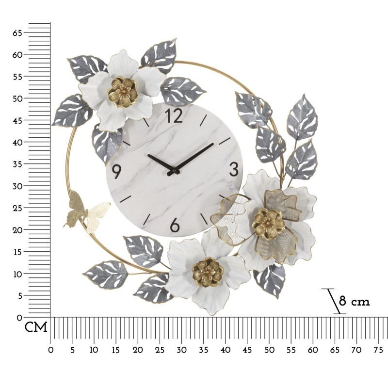 Orologio Da Muro Flowers cm 64x8x64