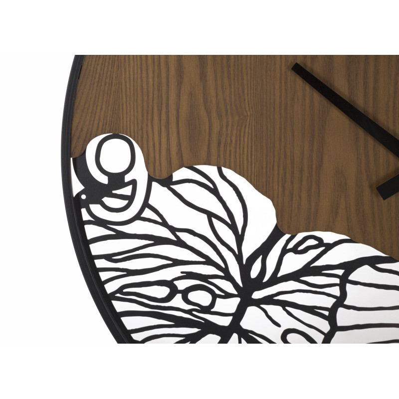 Orlogio Da Muro Wood/leaf cm ø 60x2