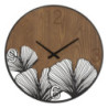 Orologio Da Muro Super Wood/leaf cm ø 60x2