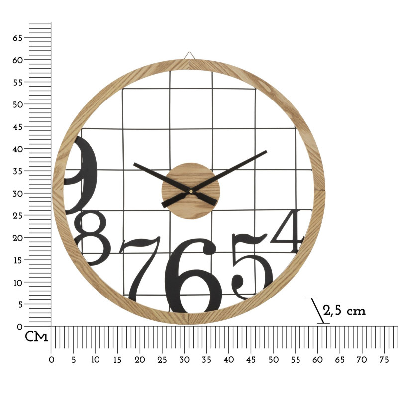 Orologio Da Muro Numbers cm ø 60x2,5