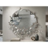 Specchio Farfalle Round Silver cm ø 91x3x94