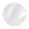 Specchio Rotondo White Butterfly cm 62,5x2,3