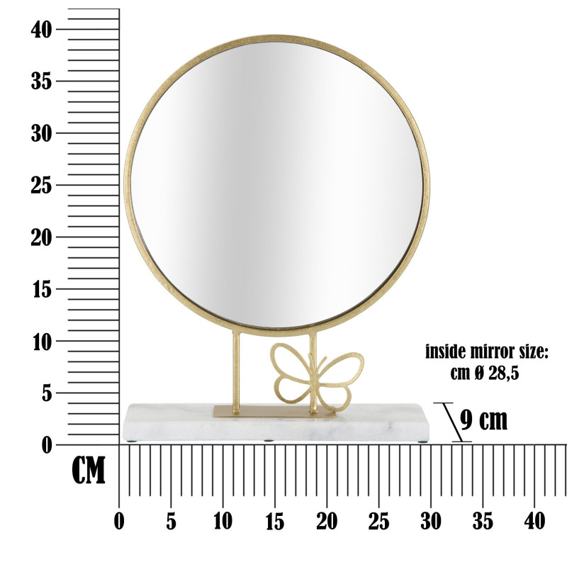 Specchio Da Appoggio Butterfly cm 30x9x39,5