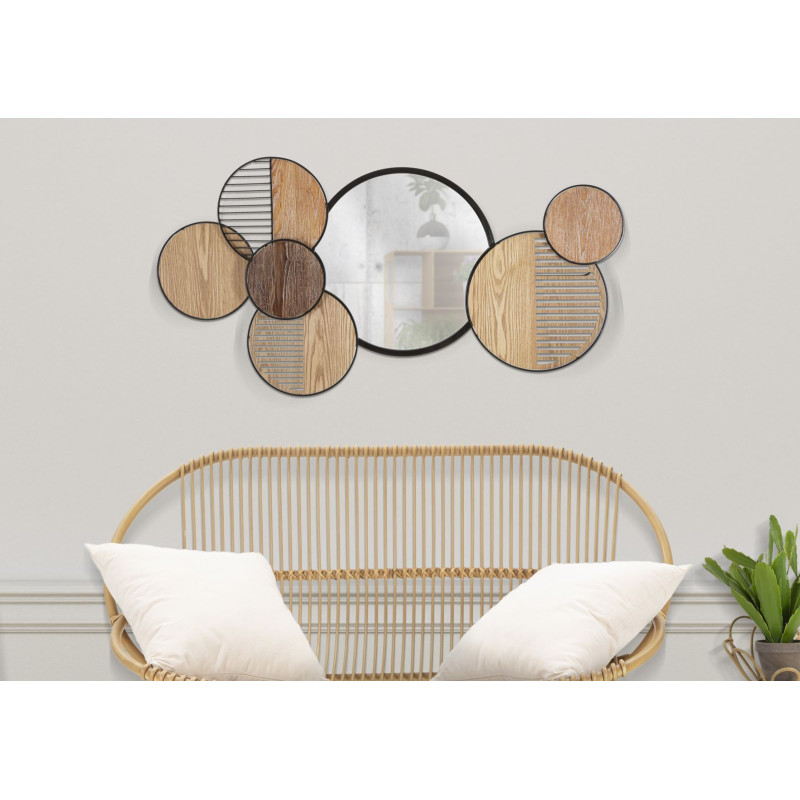Specchio Da Muro Woody cm 123,2x4,4x63,5