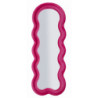 Specchio Da Muro Miki Velluto Fuxia cm 60x4x160 (misura Specchio cm 39x135)