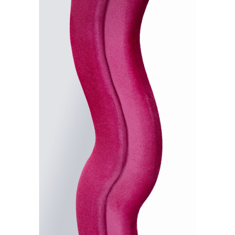 Specchio Da Muro Miki Velluto Fuxia cm 60x4x160 (misura Specchio cm 39x135)