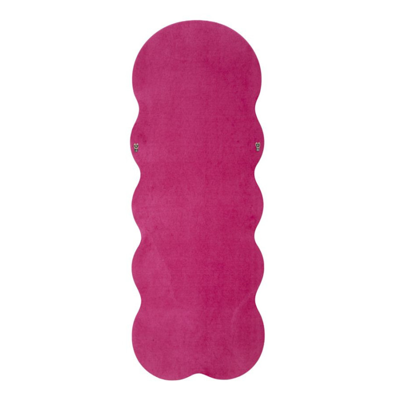 Specchio Da Muro Miki Velluto Fuxia cm 60x4x160 (misura Specchio cm 39x135)