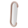 Specchio Da Muro Chantal Velluto Rosa cm 60x7x160