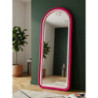 Specchio Da Muro Cloe Velluto Fuxia cm 60x4x160
