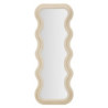 Specchio Da Muro Emily Velluto Crema cm 60x6x160