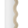 Specchio Da Muro Emily Velluto Crema cm 60x6x160