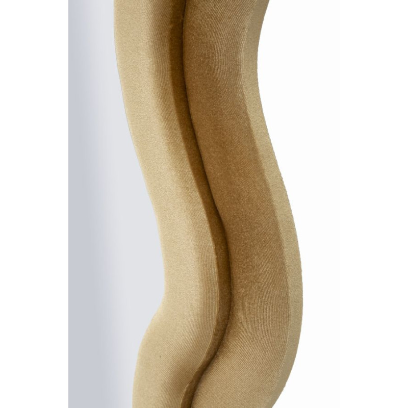 Specchio Da Muro Emily Velluto Oro cm 60x6x160 (misura Specchio cm 42x144)