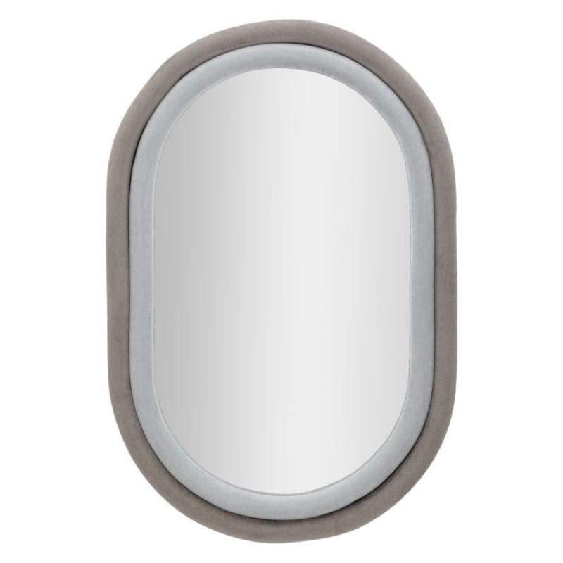 Specchio Da Muto Antony Velluto Grigio/mix cm 60x4x90