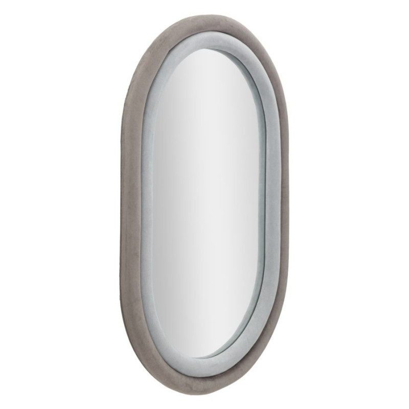 Specchio Da Muto Antony Velluto Grigio/mix cm 60x4x90