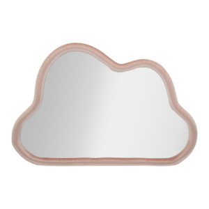 Specchio Da Muro Cloud Velluto Rosa cm 90x4x60