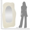Specchio Da Muro Dafne Bianco cm 90x4x165