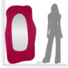 Specchio Da Muro Dafne Fuxia cm 90x4x165