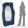 Specchio Da Muro Dafne Blu cm 90x4x165