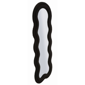 Zoom Specchio Da Muro Teddy Nero cm 60x4x160 (misura Specchio cm 39x137)