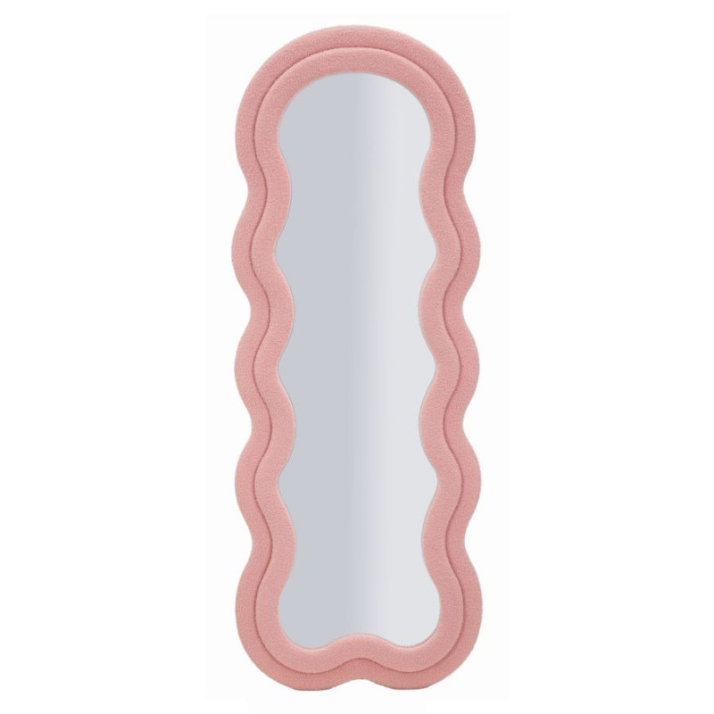 Specchio Da Muro Teddy Rosa cm 60x4x160 (misura Specchio cm 39x137)