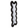 Specchio Da Muro Monica Nero cm 58x4x160 (misura Specchio cm 39x124)