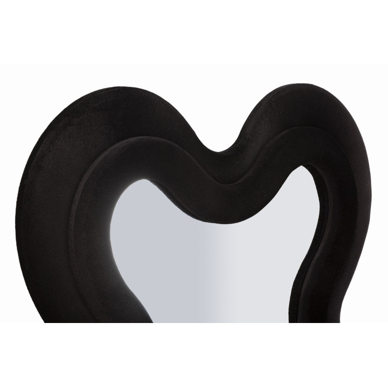 Specchio Da Muro Monica Nero cm 58x4x160 (misura Specchio cm 39x124)