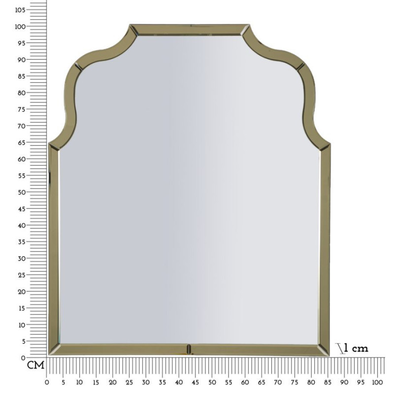 Specchio Da Muro Ankara Oro (misura Specchio cm 78x93)