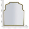 Specchio Da Muro Ankara Oro (misura Specchio cm 78x93)