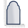 Specchio Da Muro Tangeri Blu cm 47x1x80 (misura Specchio cm 41x74)