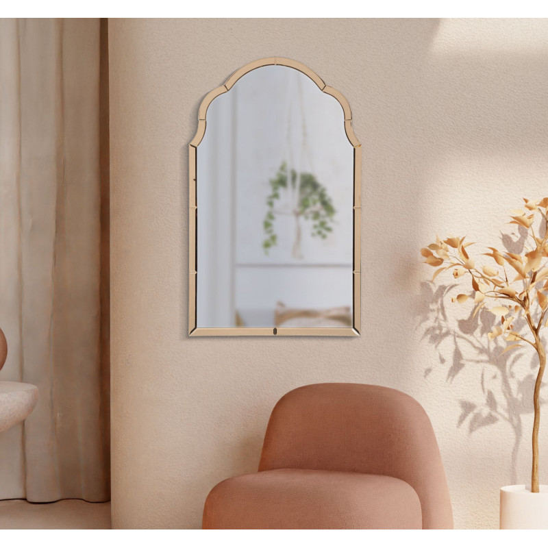 Specchio Da Muro Tangeri Rosa cm 62x1x100 (misura Specchio cm 55x94)